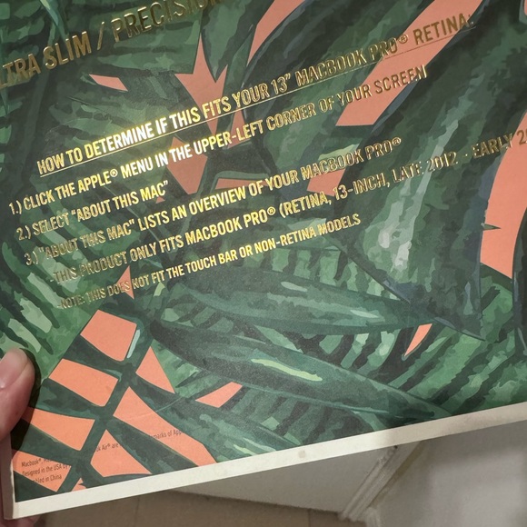 Vinyl laptop sticker for Mac 13in pro retina - Picture 2 of 4